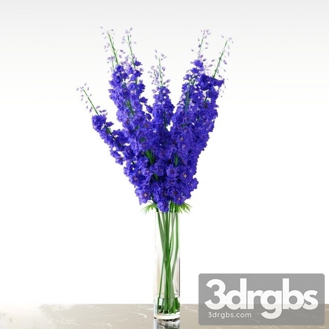 Delphinium Blue 3dsmax Download - thumbnail 1