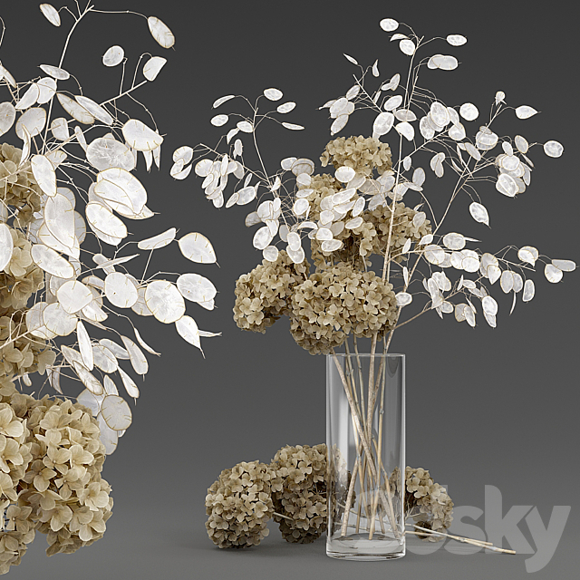 Dried flowers 3DS Max Model - thumbnail 1