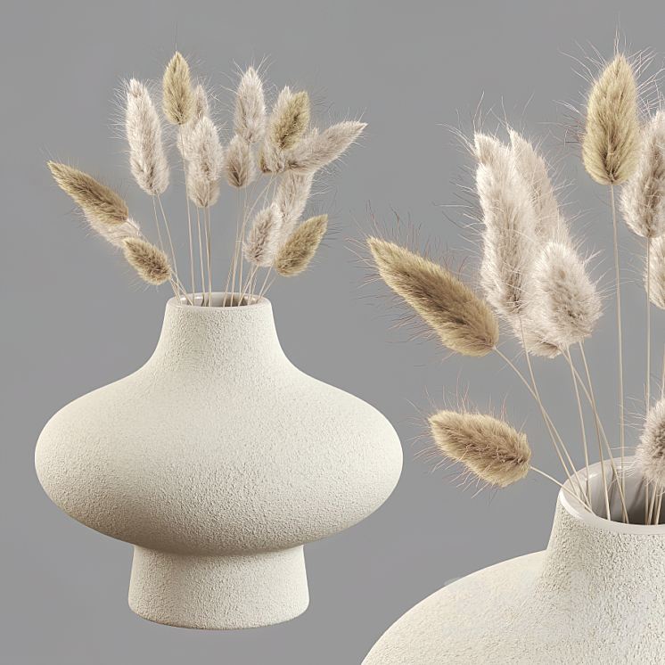 Dried Lagurus Bouquets 01 3DS Max - thumbnail 2