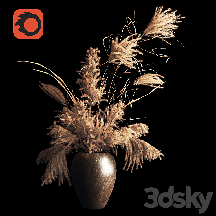 dry bouquet 3DS Max - thumbnail 1