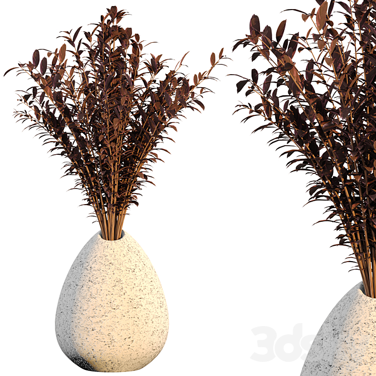 Dry flower 008 3DS Max Model - thumbnail 1