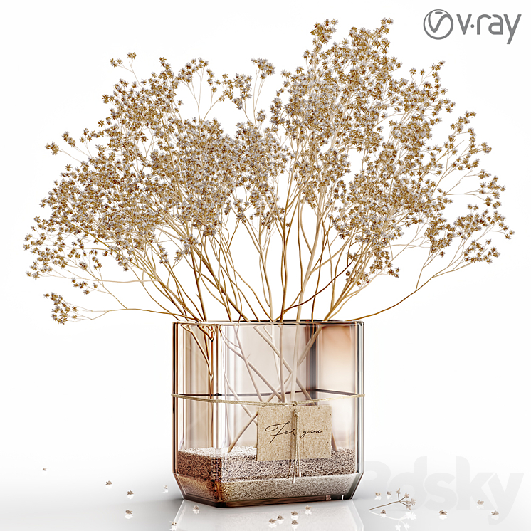 Dry flowers 6 VRAY 3DS Max Model - thumbnail 1