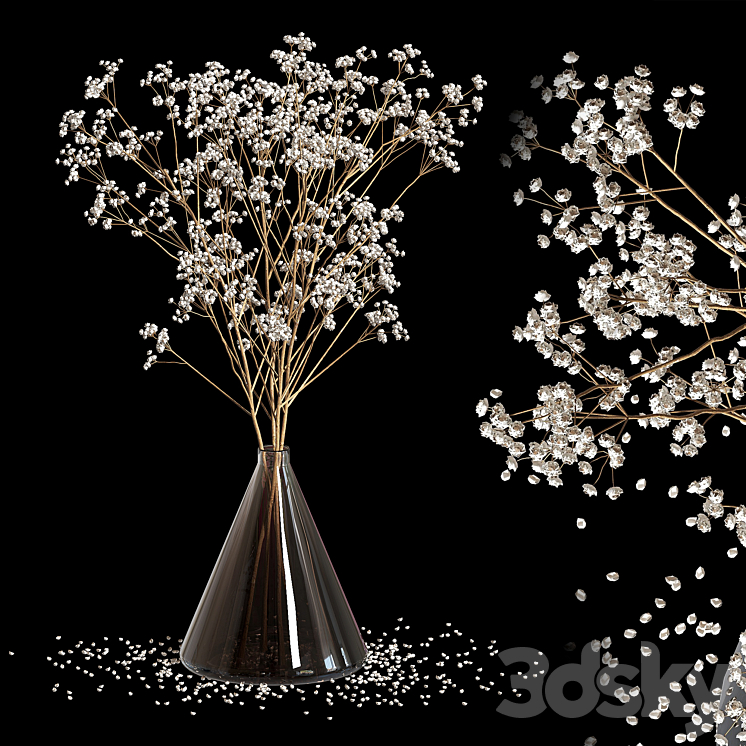 Dry Flowers_2 3DS Max Model - thumbnail 1