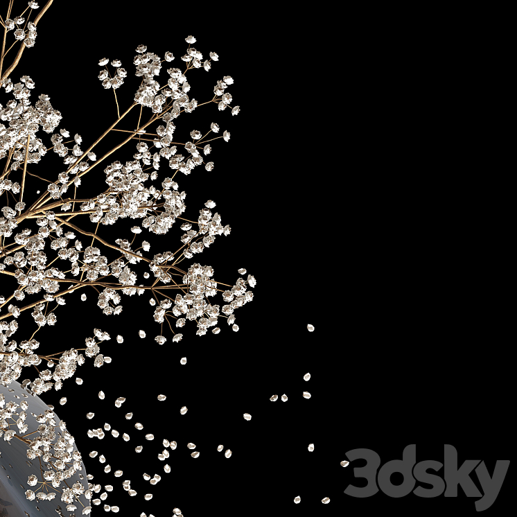 Dry Flowers_2 3DS Max Model - thumbnail 2