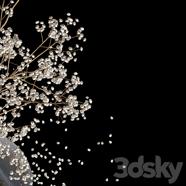 Dry Flowers_2 3DS Max Model - thumbnail 2