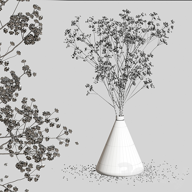 Dry Flowers_2 3DS Max Model - thumbnail 3