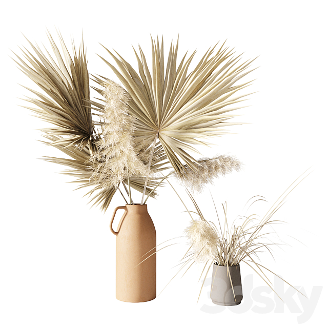 Dry palms and pampas 3DSMax File - thumbnail 2