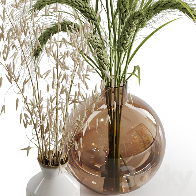 Dry plant set 02 3DSMax File - thumbnail 3