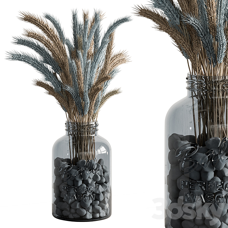 Dry plants 101 – Wheat 3DS Max Model - thumbnail 1