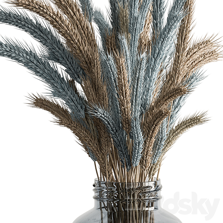 Dry plants 101 – Wheat 3DS Max - thumbnail 2