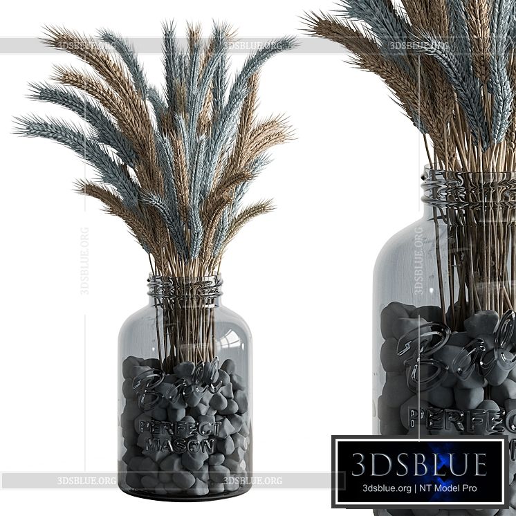 Dry plants 101 – Wheat 3DS Max - thumbnail 3