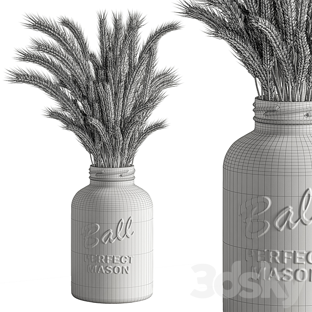 Dry plants 101 – Wheat 3DSMax File - thumbnail 4