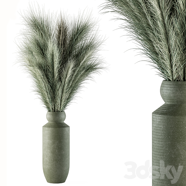 Dry plants 85 – Dried Green Branch 3DS Max Model - thumbnail 1