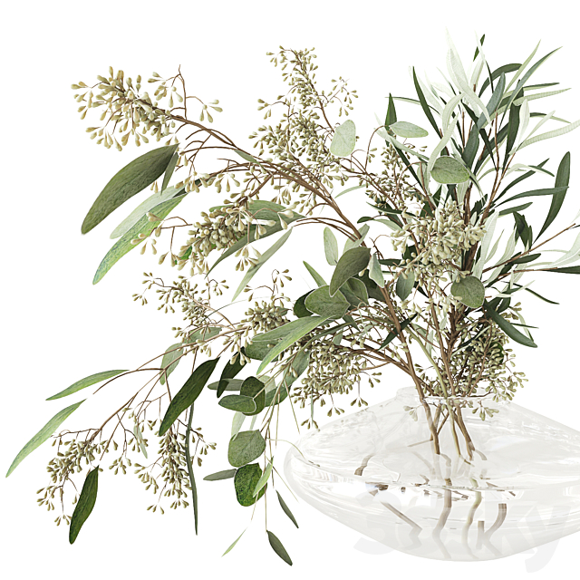 Eucalyptus bouquet 3DSMax File - thumbnail 2