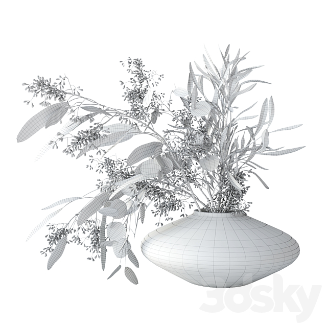 Eucalyptus bouquet 3DSMax File - thumbnail 3