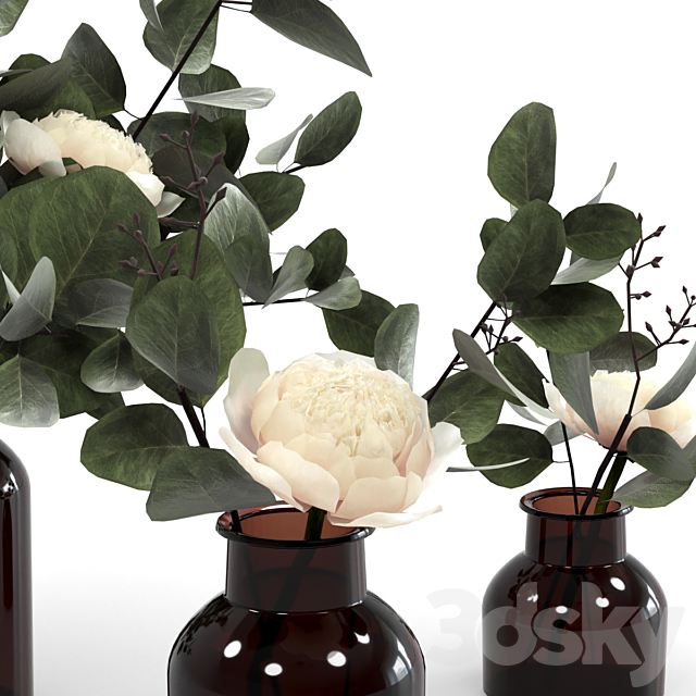 Eucalyptus bouquets 3DS Max Model - thumbnail 4