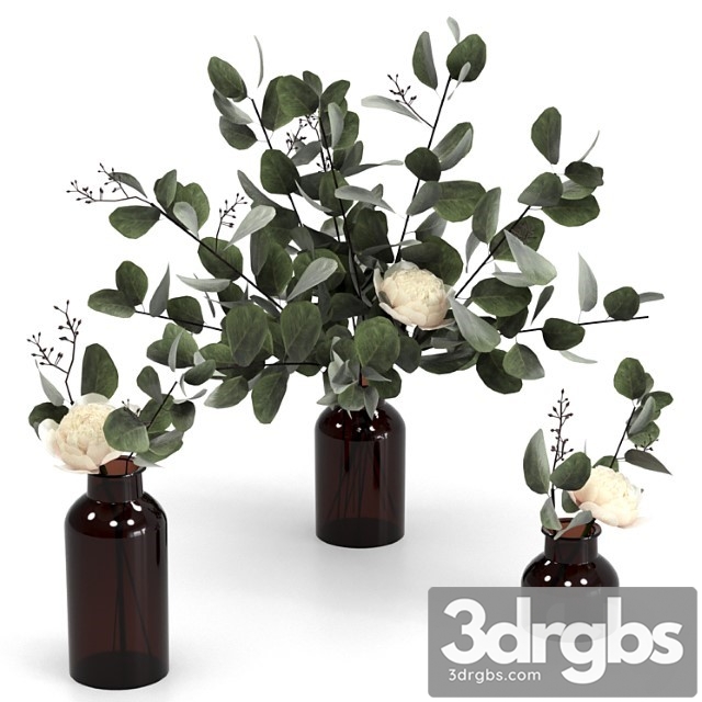 Eucalyptus Bouquets 4 3dsmax Download - thumbnail 1