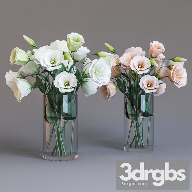 Eustoma Bouquet 3dsmax Download - thumbnail 1