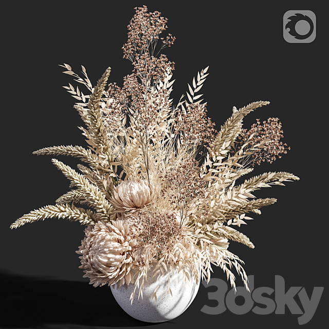 Flower 04 Dry Flowers 3ds Max - thumbnail 1