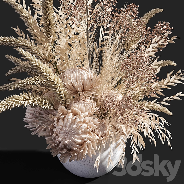 Flower 04 Dry Flowers 3ds Max - thumbnail 2