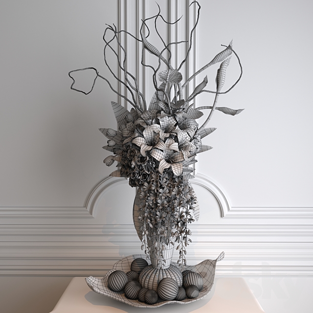 Flower arrangements 3ds Max - thumbnail 2