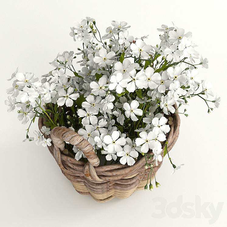 Flower baskets 3DS Max - thumbnail 2