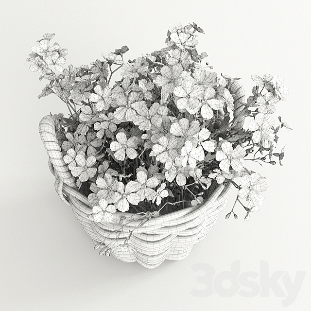 Flower baskets 3DS Max Model - thumbnail 3