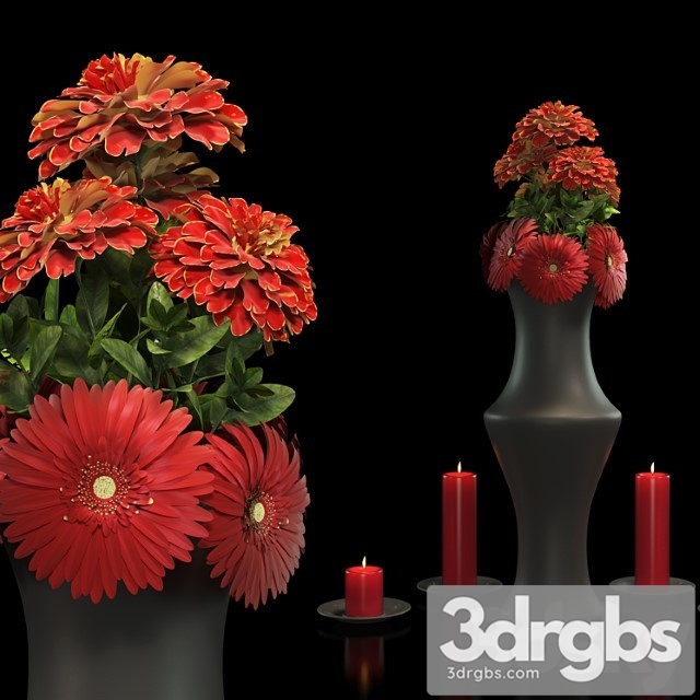 Flower Bouquet Red 3dsmax Download - thumbnail 1