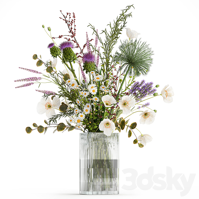 Flower bouquet. Set 431. 3ds Max - thumbnail 1