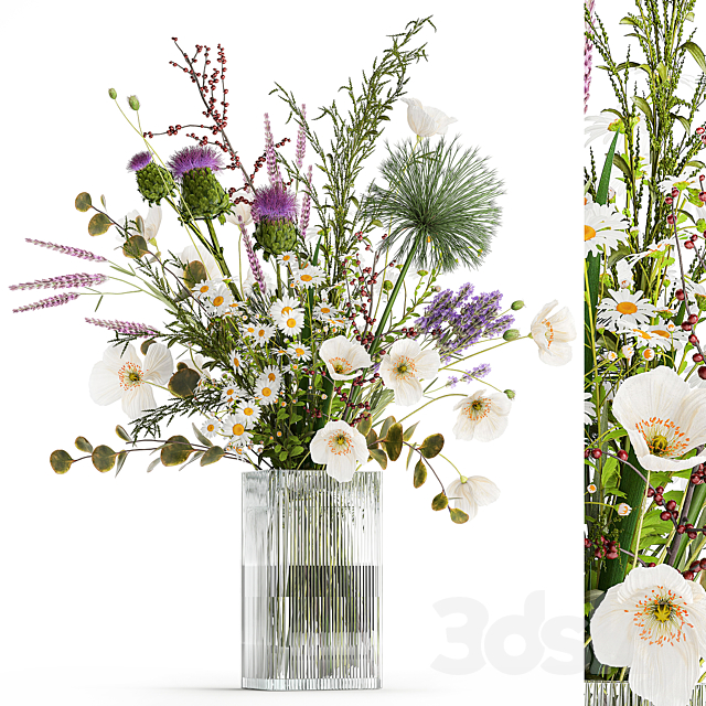 Flower bouquet. Set 431. 3ds Max - thumbnail 2