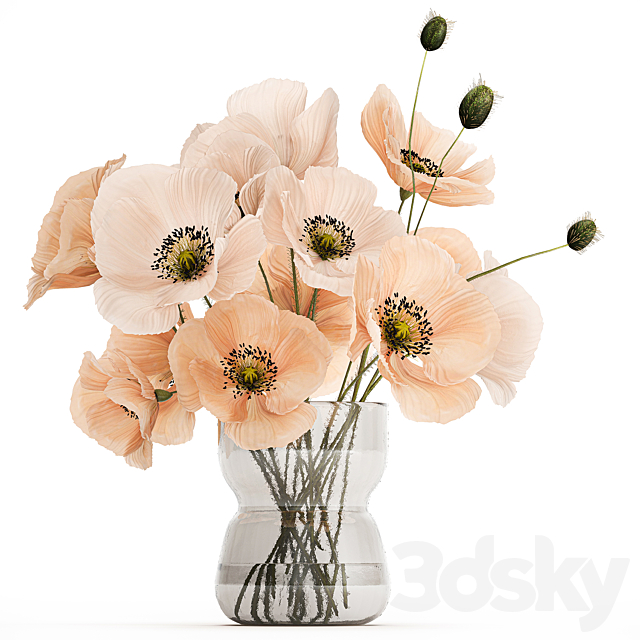 Flower bouquet. Set 463. 3ds Max - thumbnail 1