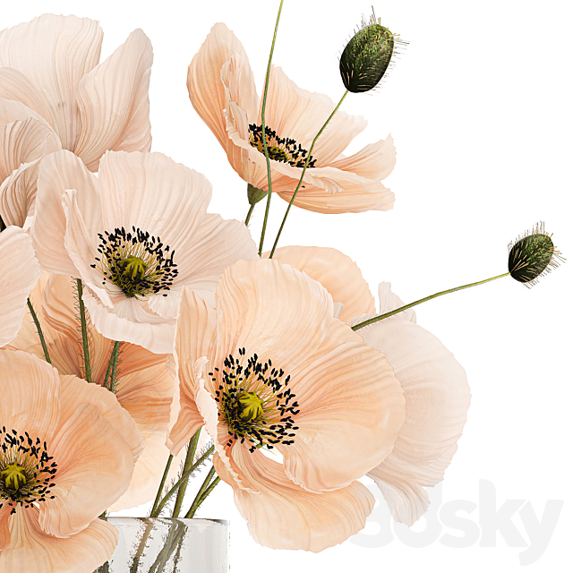 Flower bouquet. Set 463. 3ds Max - thumbnail 2