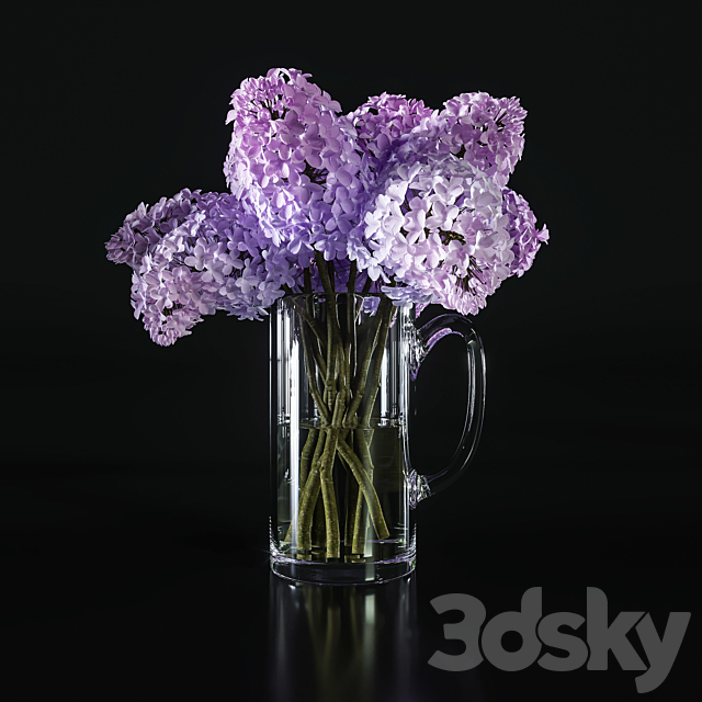 Flower Set 004 3DS Max Model - thumbnail 3