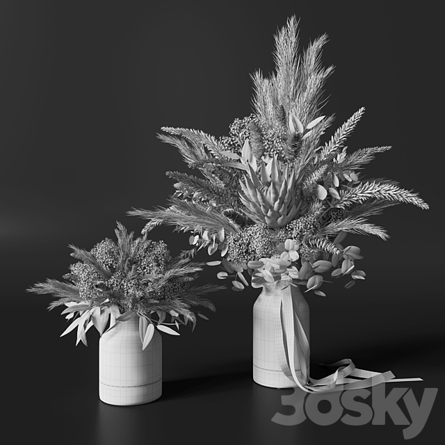 Flower Set 006 Dried flowers. 3DSMax File - thumbnail 4