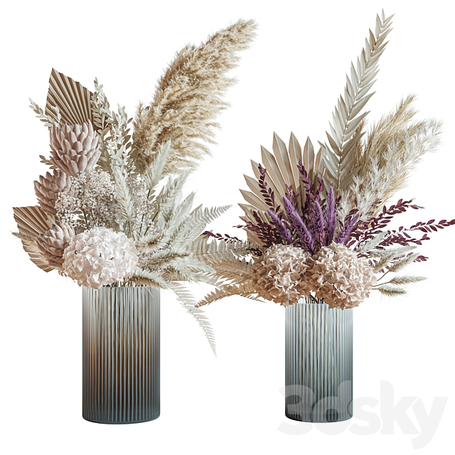 Flower Set 013 Pampas 3 3DSMax File - thumbnail 1