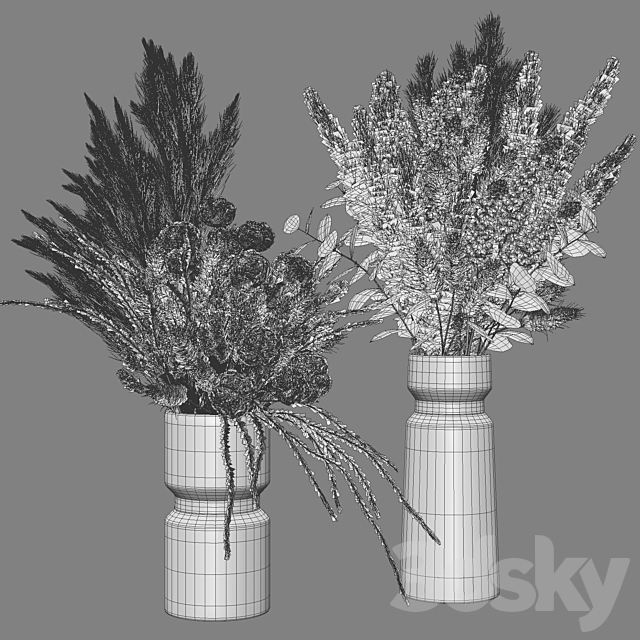 Flower Set 025 Pampas 3DSMax File - thumbnail 6