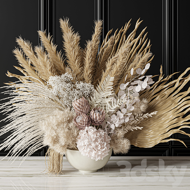 Flower Set 035 Big Pampas 3DSMax File - thumbnail 3