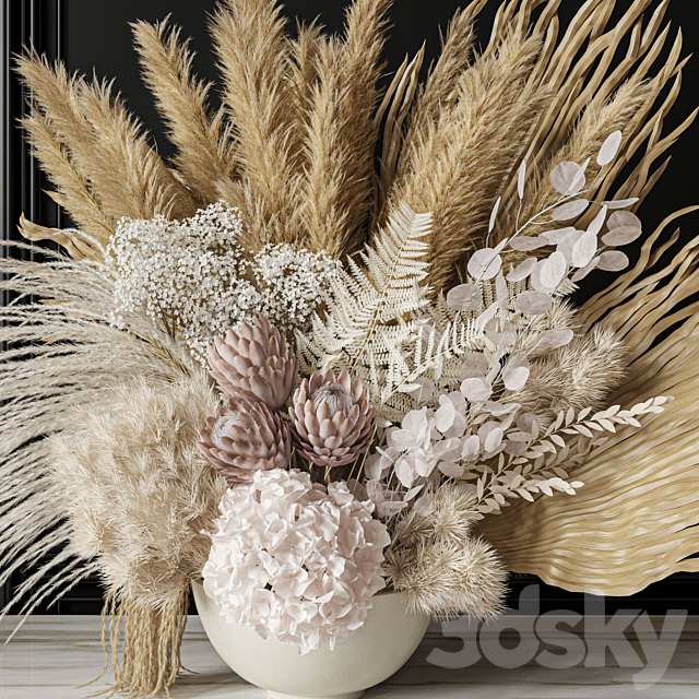 Flower Set 035 Big Pampas 3DSMax File - thumbnail 4