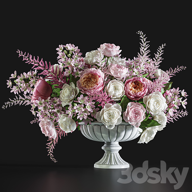 Flower Set 045 Centerpiece bouquet 3ds Max - thumbnail 1