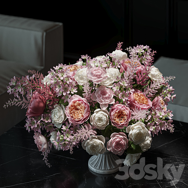 Flower Set 045 Centerpiece bouquet 3ds Max - thumbnail 2