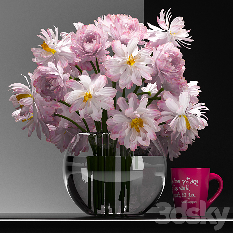 FLOWER SET 18 3DS Max - thumbnail 1