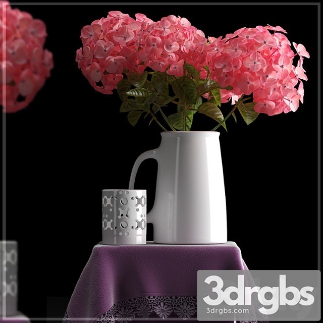 Flower Set 4 3dsmax Download - thumbnail 1