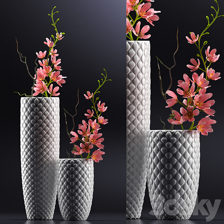 FLOWER SET 5 3DS Max - thumbnail 1