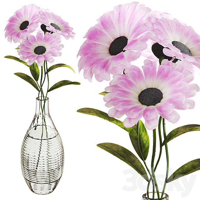 flower vase 3DS Max Model - thumbnail 4