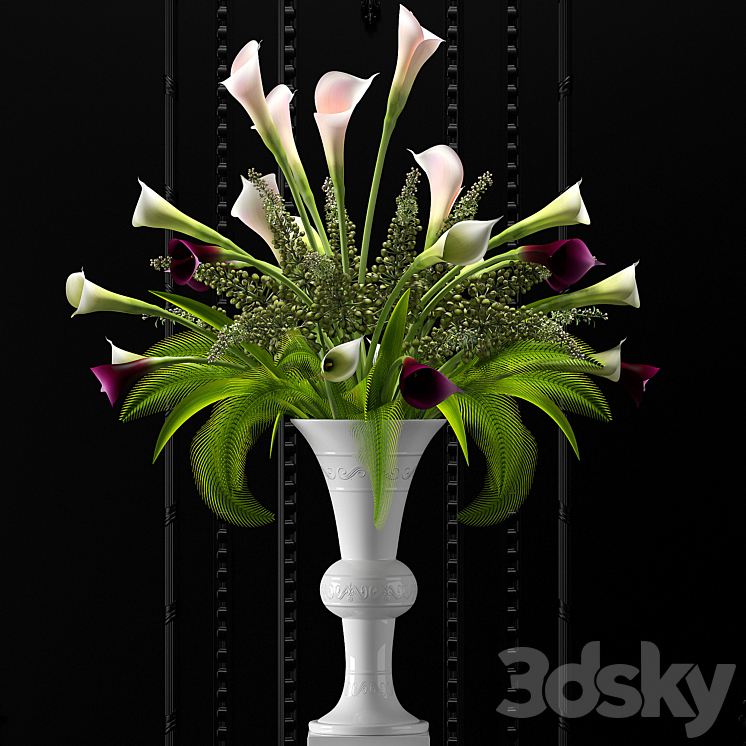 Flower Vase Set 2 3DS Max - thumbnail 1