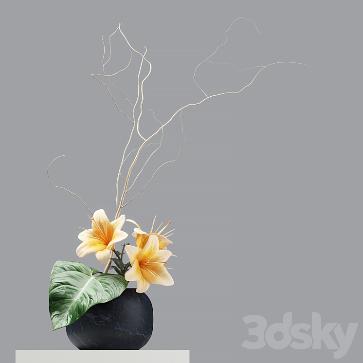 Flower_01 3DS Max Model - thumbnail 1