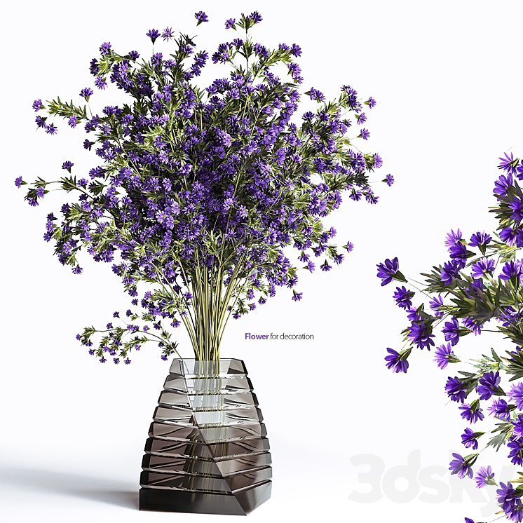 Flowers for decoration 3DS Max Model - thumbnail 1