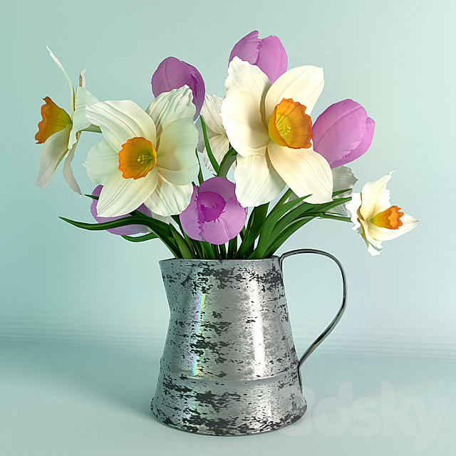Flowers in a Jug 3DSMax File - thumbnail 1