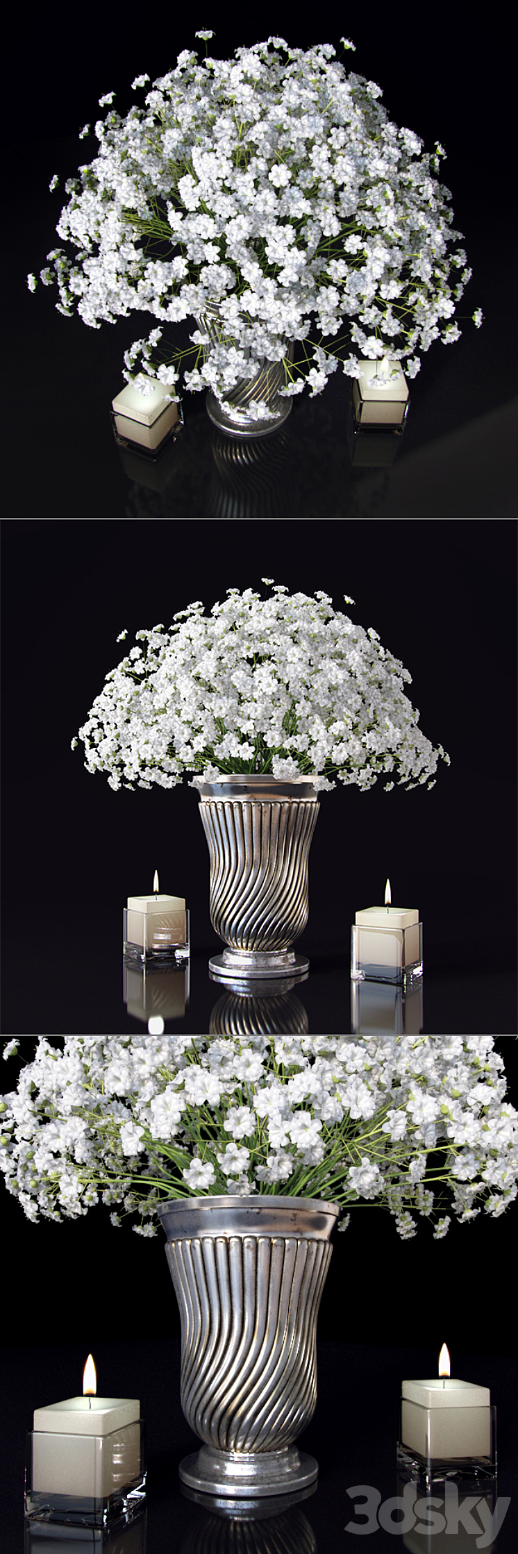 Flowers in a vase 3DS Max - thumbnail 1