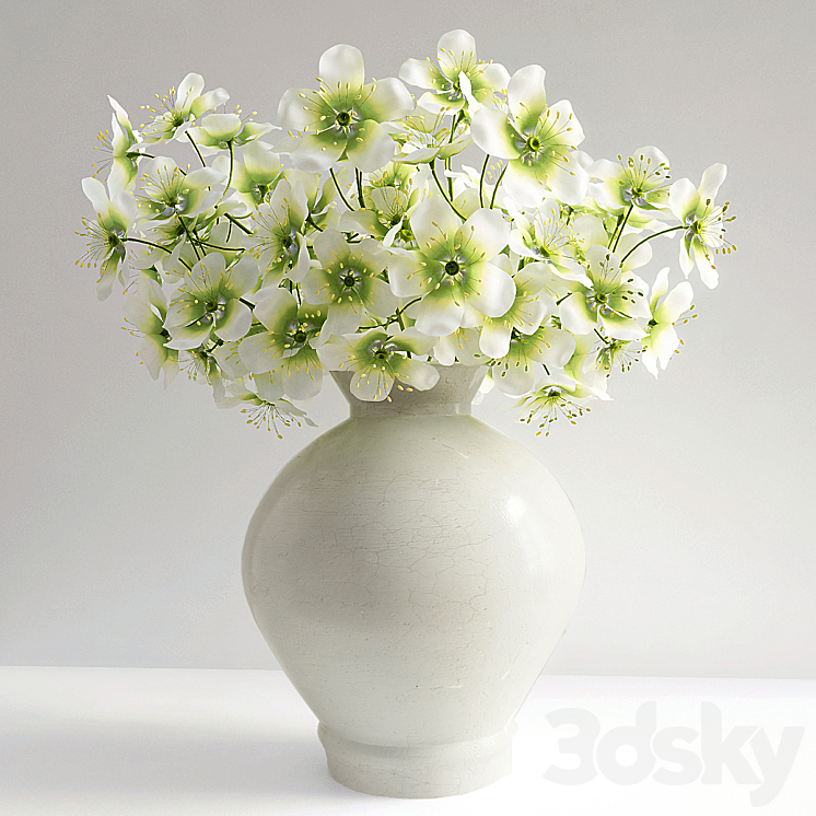 Flowers in a vase 3DS Max - thumbnail 1